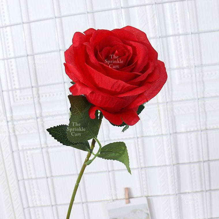 Artificial Flowers Rose Peony Tulip Lavender Vanilla Daisy Sunflower Tropical Leaf Cake Decoration