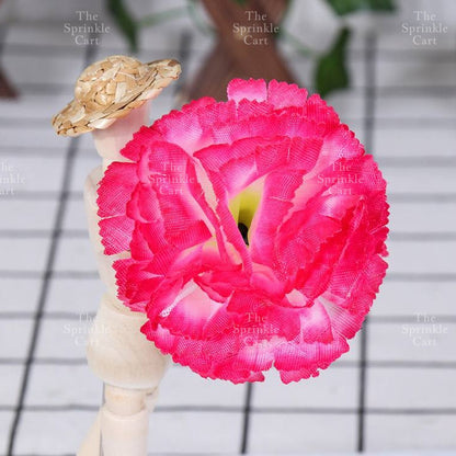1pc Artificial Flowers Rose Peony Head  Cake Decoration