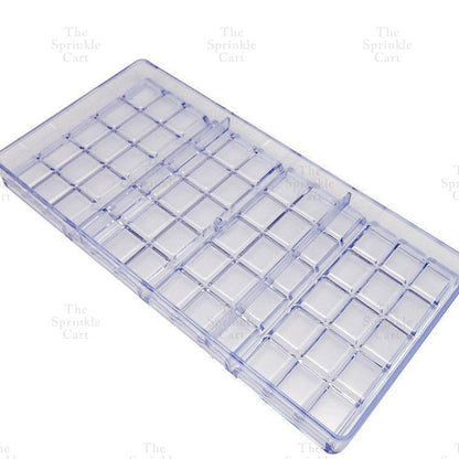 Acrylic Transparent Chocolate Bar Molder DIY Mold Ice Cube Candy Tray TSC
