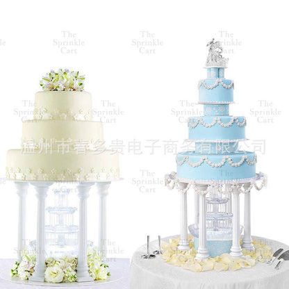 4pcs Cake Pillar Column Decoration Wedding Debut Cake Decoration TSC
