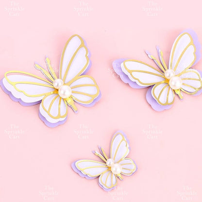 Butterfly cake topper for decoration Girl Fan cake topper
