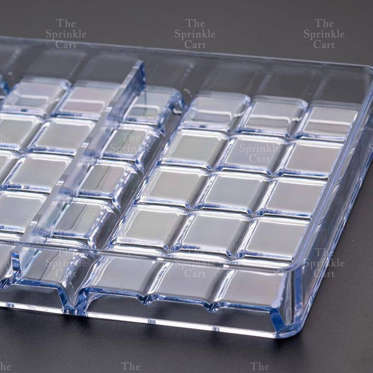 Acrylic Transparent Chocolate Bar Molder DIY Mold Ice Cube Candy Tray TSC