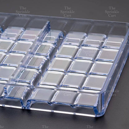 Acrylic Transparent Chocolate Bar Molder DIY Mold Ice Cube Candy Tray TSC