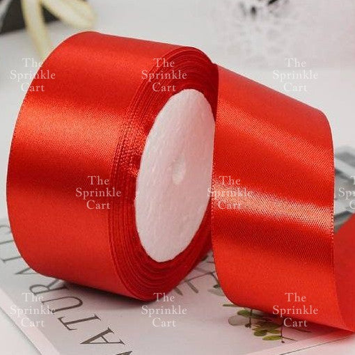 4cm Plain Satin Ribbon Gift Roll Packaging DIY Birthday Party Decoration TSC