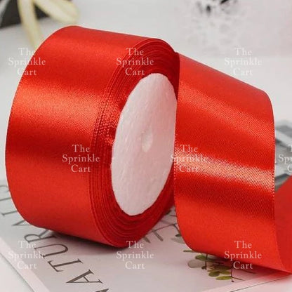 4cm Plain Satin Ribbon Gift Roll Packaging DIY Birthday Party Decoration TSC