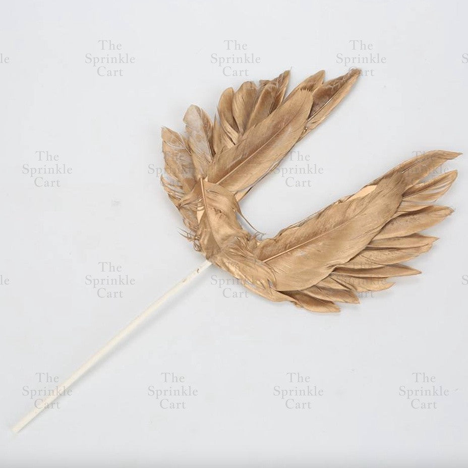 Feather Cake Topper Birthday Decoration TSC