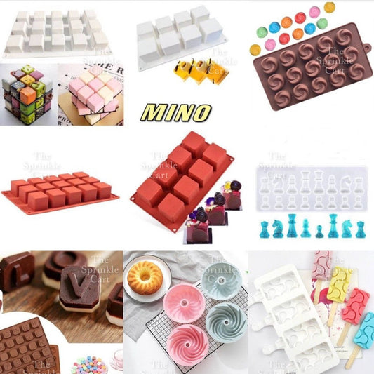 [Part 4] Silicone Chocolate Molder Baking Jelly Candy Mold Resin Crafting Decoration Baking Supplies