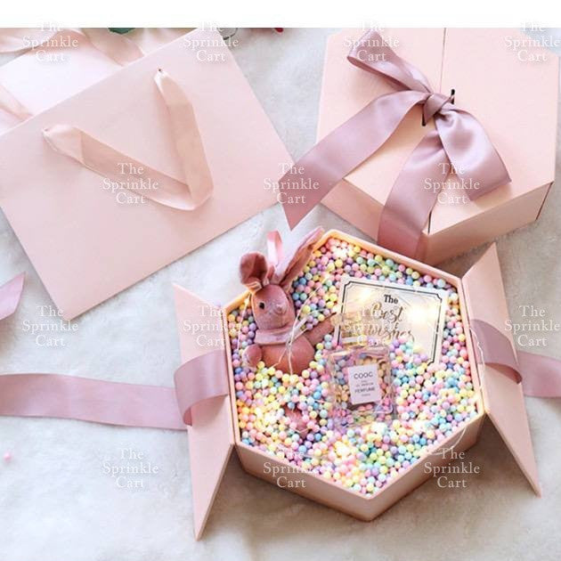 Acrylic Crystal Ball Pastel Styrofoam Balls Colorful Shredded Paper Gift Packaging Fillers DIY