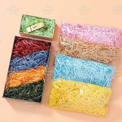 Acrylic Crystal Ball Pastel Styrofoam Balls Colorful Shredded Paper Gift Packaging Fillers DIY