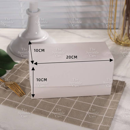 10pcs Plain White Cake Box Rectangle Square Dessert Pastry Cake Box Packaging