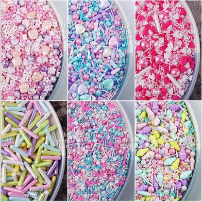 Assorted Design Edible Sprinkles Dragees Baking Sugar Candy Cake Cupcake Decoration Toppings TSC
