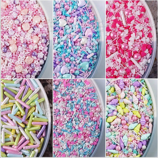 Assorted Design Edible Sprinkles Dragees Baking Sugar Candy Cake Cupcake Decoration Toppings TSC