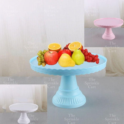 High-Leg Plastic Cake Stand  Round Dessert Tray Holder For Party Display Stand Bakeware TSC