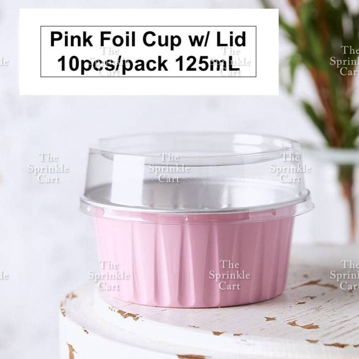Dessert Round Heart Rectangle Cups with Lid Aluminum Foil Bakewares Decoration TSC