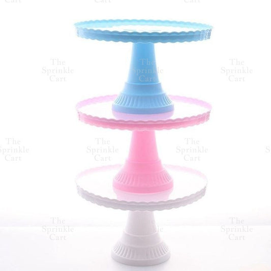 High-Leg Plastic Cake Stand  Round Dessert Tray Holder For Party Display Stand Bakeware TSC