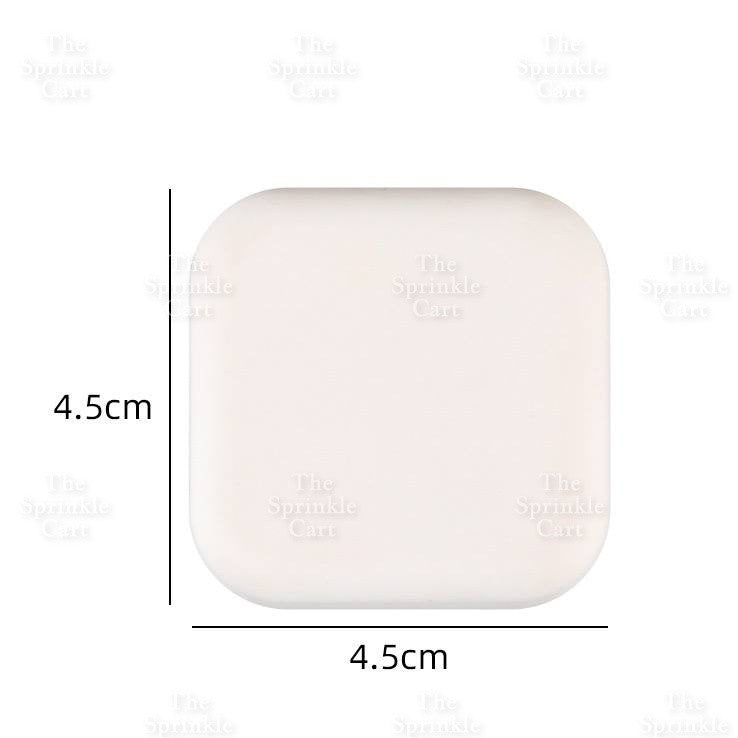 Self-Adhesive Wall Plain Square Cartoon Protector Soft Polymer Door Handle Bumper Guard Stopper TSC