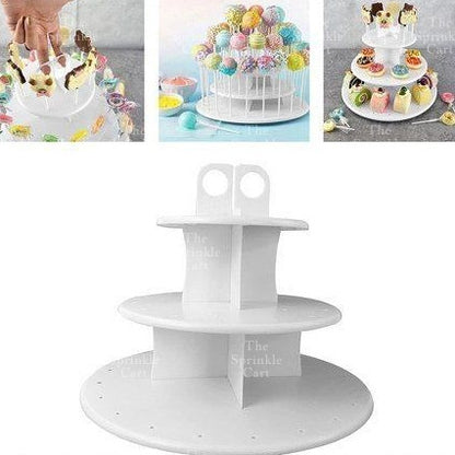 3-Layer Dessert Cupcake Lollipop Cake Pop Holder Stand Birthday Party Supply Wedding Party Supply