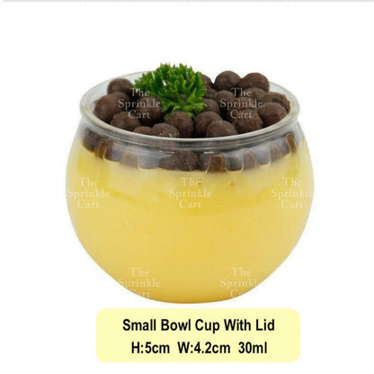 10pcs Transparent Dessert Cups Round Square Dessert Plastic Container Cake Mousse Fruits Packaging