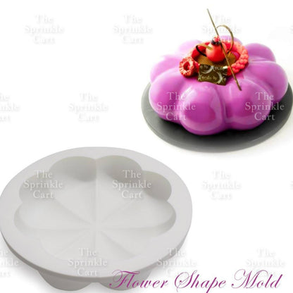 Large Round Flower Silicone Molder Pumpkin Shape For Chocolate Dessert Baking Mould