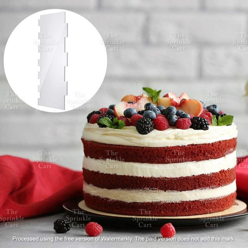 Acrylic Scraper Icing Straight Smoother and Round For Cake Frosting Cake Decoration TSC