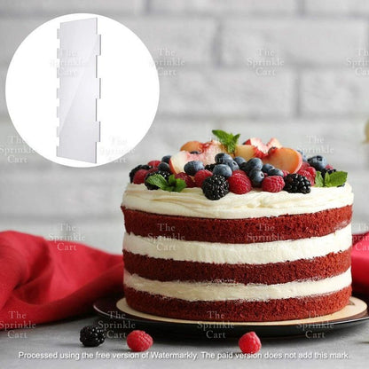 Acrylic Scraper Icing Straight Smoother and Round For Cake Frosting Cake Decoration TSC