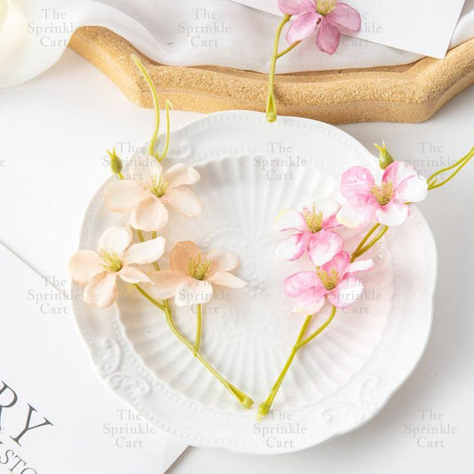 5pcs set Colorful Artificial Mini Stem Flower DIY Home Wedding Birthday Party Decoration TSC