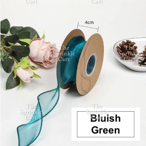 4cm Mermaid Tail Ribbon Wavy Style Fishtail DIY Bouquet Gift Wrapping Birthday Wedding