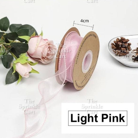 4cm Mermaid Tail Ribbon Wavy Style Fishtail DIY Bouquet Gift Wrapping Birthday Wedding