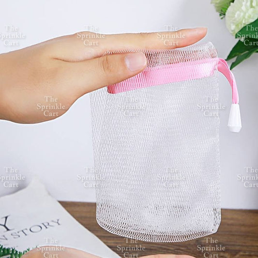 Soap Net Pouch Foaming Net Shower Bag Skin Friendly Bat Shower body Care Storage Bag