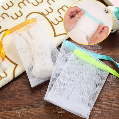 Soap Net Pouch Foaming Net Shower Bag Skin Friendly Bat Shower body Care Storage Bag