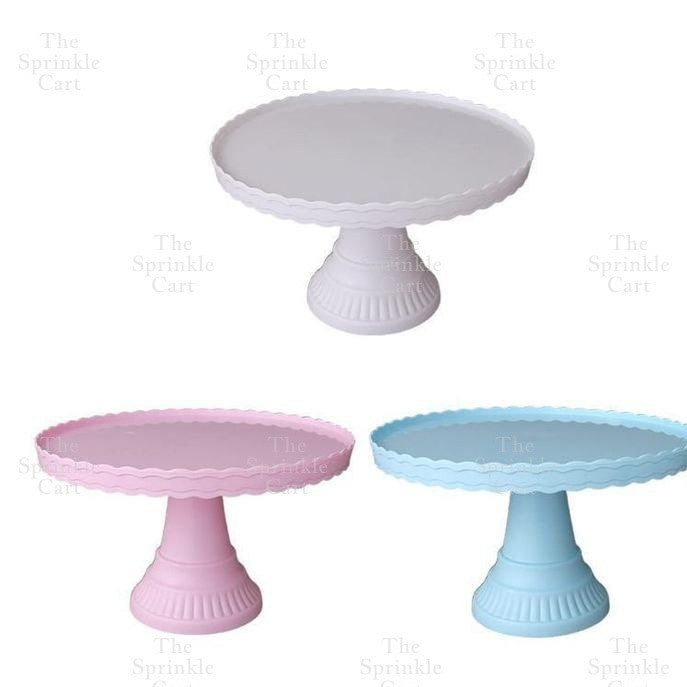 High-Leg Plastic Cake Stand  Round Dessert Tray Holder For Party Display Stand Bakeware TSC