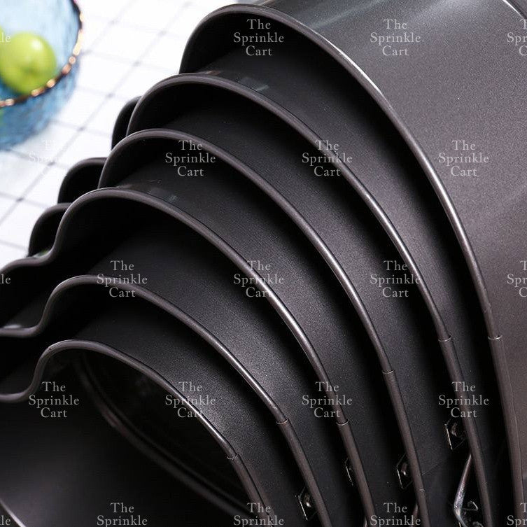 Multi-Size Non Stick Lock Buckle Cake Mould Removable Mousse Springform Muffin Baking Pan Set