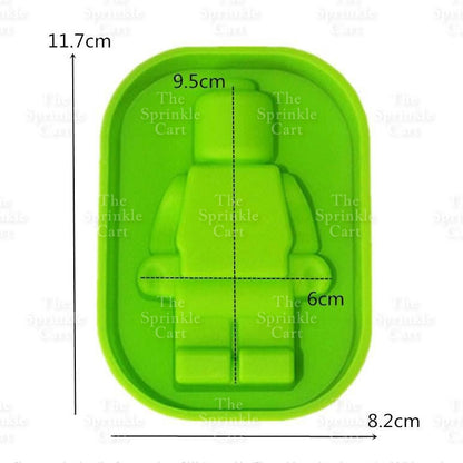 Lei-go Man Bricks Silicone Molder Fondant Baking Cake Chocolate DIY Decoration Robot Resin Mould