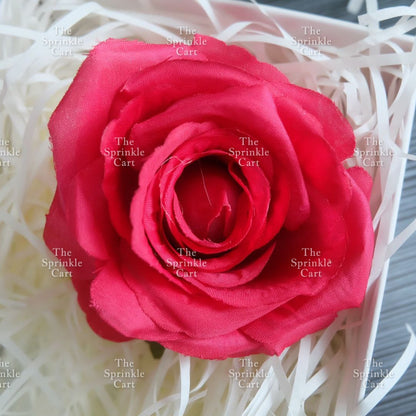 1pc Artificial Flowers Rose Peony Head  Cake Decoration