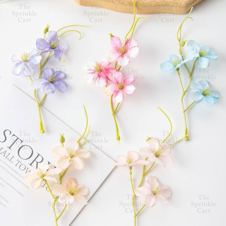 5pcs set Colorful Artificial Mini Stem Flower DIY Home Wedding Birthday Party Decoration TSC