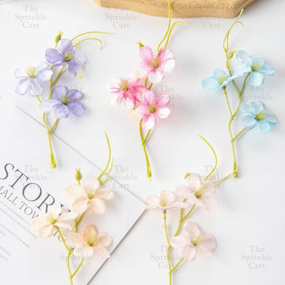 5pcs set Colorful Artificial Mini Stem Flower DIY Home Wedding Birthday Party Decoration TSC
