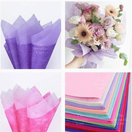 Colorful Tissue Bouquet Wrapper Handmade DIY Flower Gift Paper Packaging for Party Decor