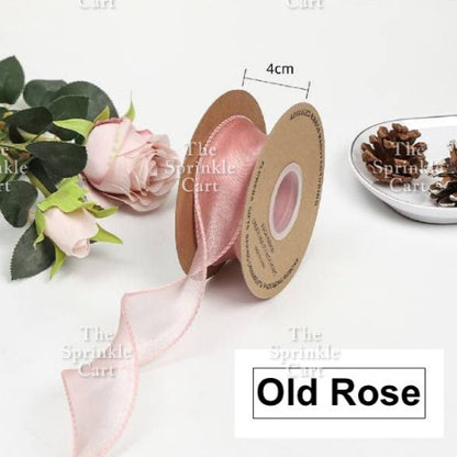 4cm Mermaid Tail Ribbon Wavy Style Fishtail DIY Bouquet Gift Wrapping Birthday Wedding
