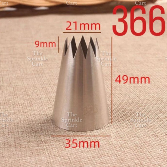 1M 2F 2D 6B 195 Nozzle Tip for Cake Icing Buttercream Pastry Decoration TSC