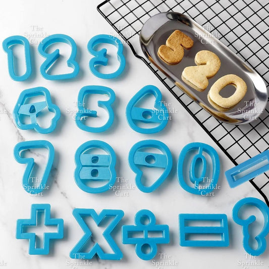 Alphabet Letter Number Sign Cutter Fondant Cookie Molder Baking DIY Mould Set TSC