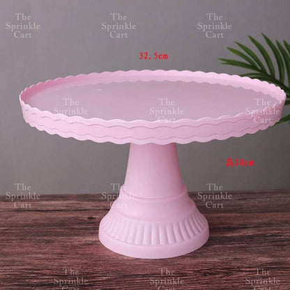 High-Leg Plastic Cake Stand  Round Dessert Tray Holder For Party Display Stand Bakeware TSC