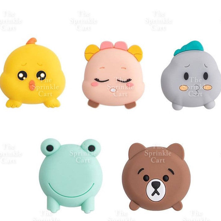 Self-Adhesive Wall Plain Square Cartoon Protector Soft Polymer Door Handle Bumper Guard Stopper TSC