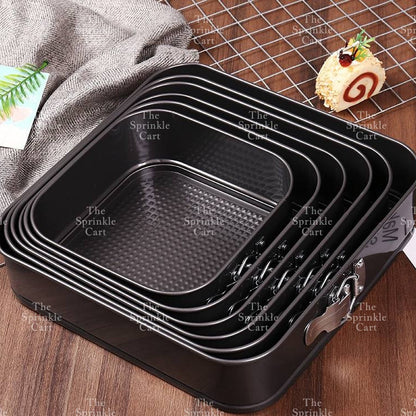 Multi-Size Non Stick Lock Buckle Cake Mould Removable Mousse Springform Muffin Baking Pan Set
