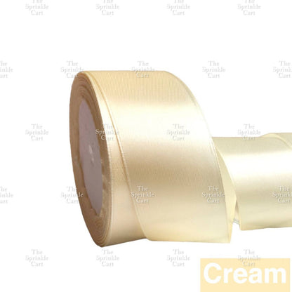 4cm Plain Satin Ribbon Gift Roll Packaging DIY Birthday Party Decoration TSC