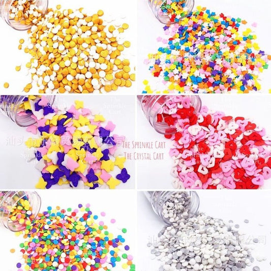 500g Edible Confetti Vermicelli Candy Sprinkles Dragees TSC