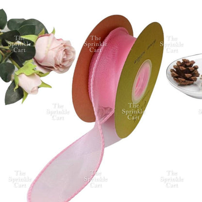 4cm Mermaid Tail Ribbon Wavy Style Fishtail DIY Bouquet Gift Wrapping Birthday Wedding