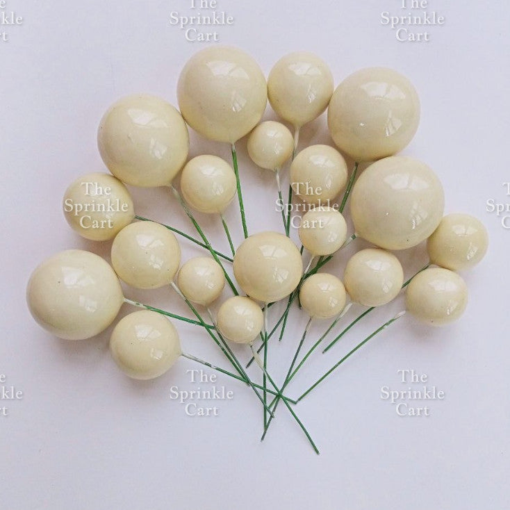 Balls Cake Topper Gold Silver White Pink Blue Yellow Decoration Birthday Swirl Ball Spiral Ball