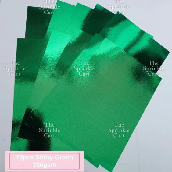 10pcs 250gsm/80gsm Glitter and Shiny Metallic Mirror Card Stock Board DIY Paper for Arts Cardstock
