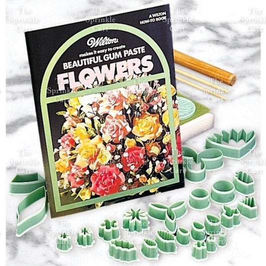 32pcs Set Flower Leaves Cutter for Fondant Gum Paste Cake Decoration and DIY Crafts TSC