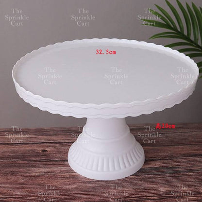 High-Leg Plastic Cake Stand  Round Dessert Tray Holder For Party Display Stand Bakeware TSC